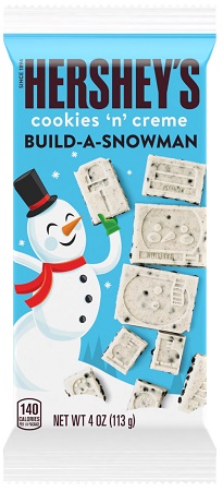 HERSHEY'S COOKIES N CREME BUILD A SNOWMAN 4OZ 12CT**LIMITED EDITION - PREBOOK  BY AUGUST**