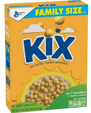 KIX CEREAL**AVAILABLE BY SPECIAL ORDER AND EMAIL ONLY, ALLOW 21 DAYS LEADTIME