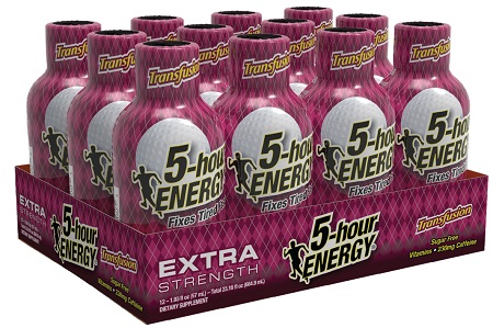 5 HOUR ENERGY EXTRA STRENGTH TRANSFUSION 12CT 1.93OZ(GRAPE GINGER & LIME)