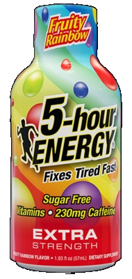 5 HOUR ENERGY EXTRA STRENGTH FRUITY RAINBOW 12CT 1.93OZ