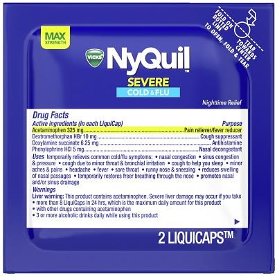 NYQUIL SEVERE COLD & FLU 2PK  (LIQUICAPS) -32CT