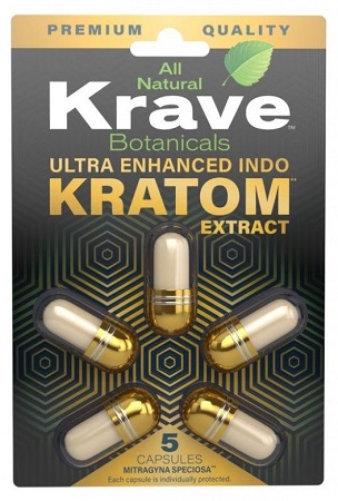 KRAVE KRATOM EXTRACT 5PK CAPSULES**SPECIAL ORDER ITEM -- 7-14 DAY LEAD TIME -- NO RETURNS/EXCHANGES**