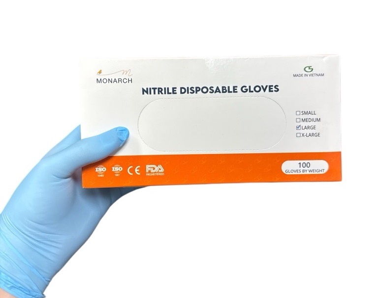 GLOVES NITRILE DISPOSABLE POWDER FREESIZE SMALL