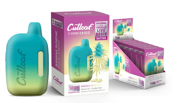 CUTLEAF 5 GRAM DISPOSABLE 2.0  - BANANA SUNDAE