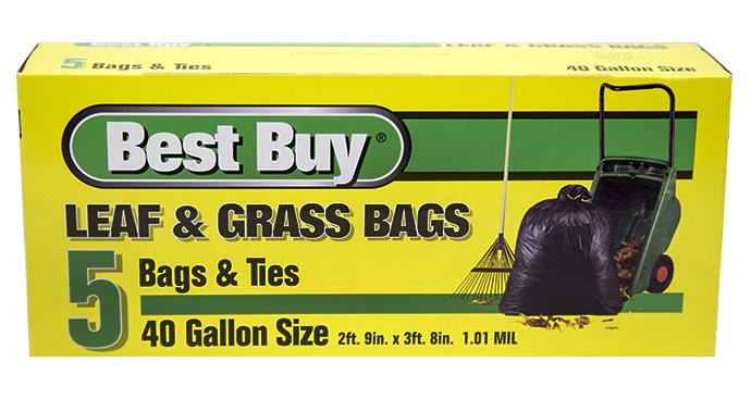 BEST BUY LEAF & GRASS BAG 40GAL 5CT