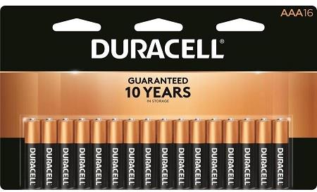 DURACELL .AAA -16PK (20/16PK)     (MSRP $18.49)**AVAILABLE BY SPECIAL ORDER AND EMAIL ONLY, ALLOW 14 DAYS LEADTIME