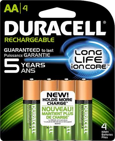 DURACELL RECHARGEABLE AA 4PK   (MSRP $5.15)**AVAILABLE BY SPECIAL ORDER ONLY, ALLOW 14 DAYS LEADTIME**