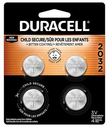 DURACELL LITHIUM COIN #2032 (4PK) (MSRP $16.99)**AVAILABLE BY SPECIAL ORDER ONLY, ALLOW 14 DAYS LEADTIME**