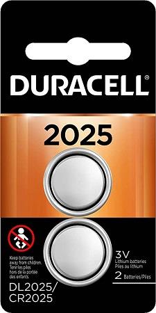 DURACELL LITHIUM COIN #2025 (2PK)  (MSRP $11.49)**AVAILABLE BY SPECIAL ORDER ONLY, ALLOW 14 DAYS LEADTIME**