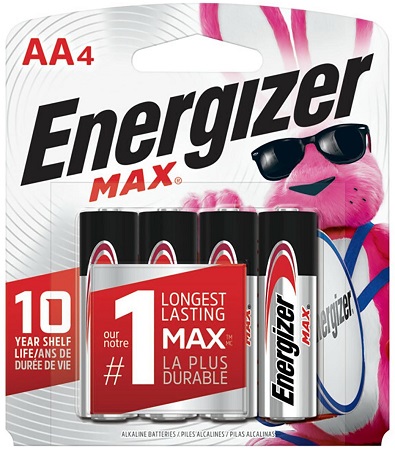 ENERGIZER MAX.  AA -4PK**AVAILABLE BY SPECIAL ORDER AND EMAIL ONLY, ALLOW 14 DAYS LEADTIME**