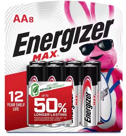 ENERGIZER MAX.  AA -8PK**AVAILABLE BY SPECIAL ORDER AND EMAIL ONLY, ALLOW 14 DAYS LEADTIME**