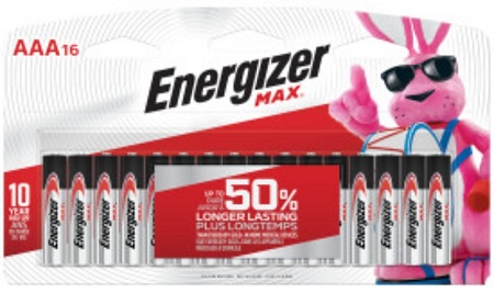 ENERGIZER MAX.  AAA -16PK**AVAILABLE BY SPECIAL ORDER AND EMAIL ONLY, ALLOW 14 DAYS LEADTIME**