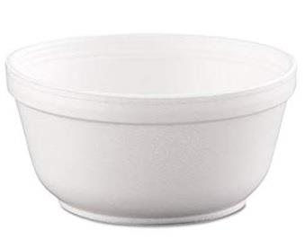 FOAM RESTAURANT BOWL 12OZ #12B32(32OZ LID #32JL)