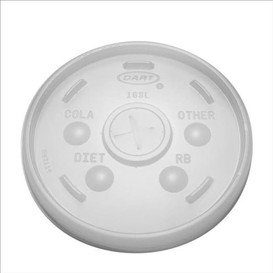 LID 16OZ STRAW(FITS ANY FOAM CUP WITH 16OZ LID)