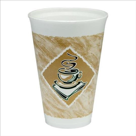 FOAM COFFEE HOT/COLD CUPS 16OZ(16OZ LID--LID#16EL, 16RCL, 16UL, 16SL)