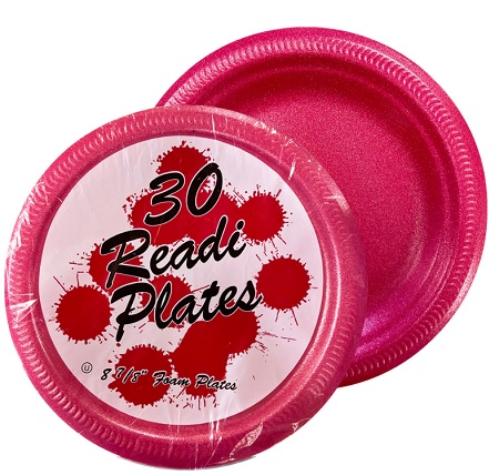 FOAM PLATES (RED) 8 7/8