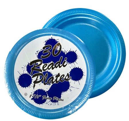 FOAM PLATES (BLUE) 8 7/8