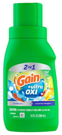 GAIN LIQ. ULTRA OXI WATERFAL DELIGHT 10OZ LAUNDRY DET.