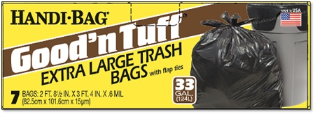 GOOD N TUFF X LARGE TRASH BAG 33GAL 12/7CT(NO PRE-PRICE)