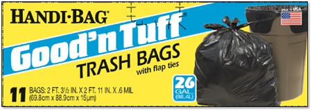 GOOD N TUFF SMALL TRASH BAG 26GAL 12/11CT(NO PRE-PRICE)