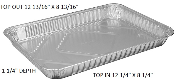 ROASTING CAKE PAN 1/4 SIZE 100CT(LID #309DL)