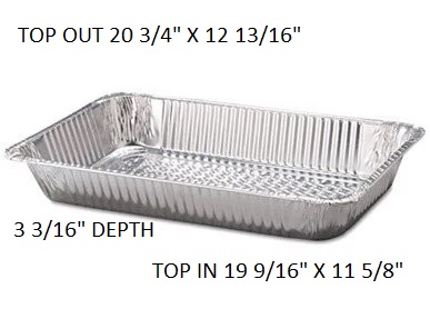 ROASTING PAN FULL SIZE DEEP 50CT(LID #2050)