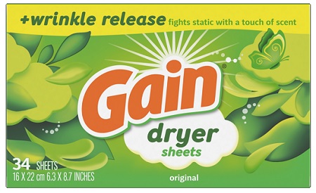 GAIN DRYER SHEETS WRINKLE RELEASE 12/34CT**AVAILABLE BY SPECIAL ORDER AND EMAIL ONLY, ALLOW 14 DAYS LEADTIME**