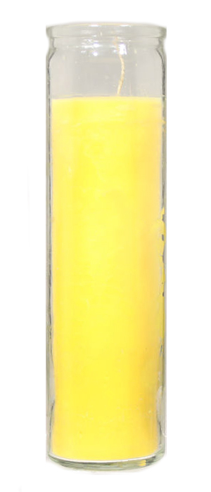 CANDLE RELIGIOUS 12CTPLAIN YELLOW (8.1OZ)