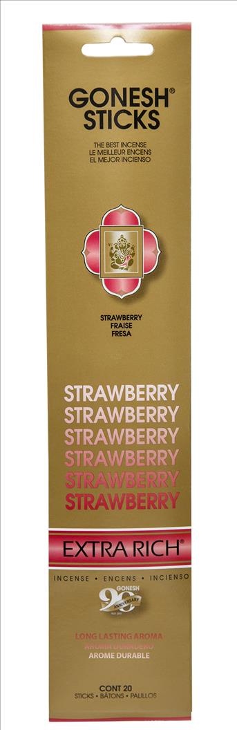 INCENSE GONESH 4CT/20 STICKSSTRAWBERRY
