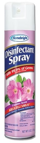 HOMEBRIGHT DISINFECTANT SPRAY COUNTRY