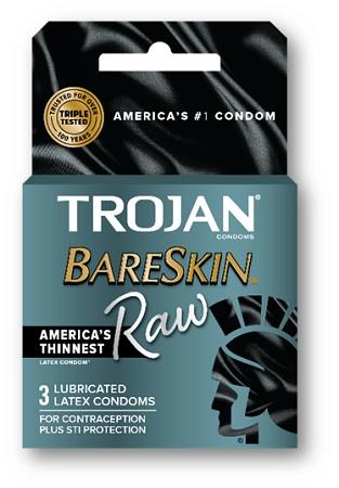 TROJAN BARESKIN RAW 3PK