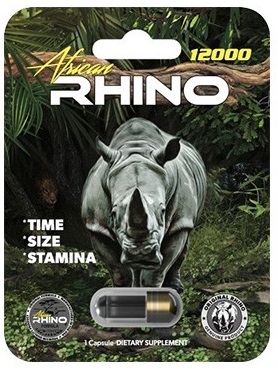 RHINO AFRICAN CAPSULE MALE ENHANCE.**$3.00 OFF MAY PROMOTION**