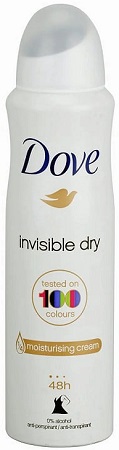 DOVE DEODORANT SPRAY 150MLINVISIBLE DRY