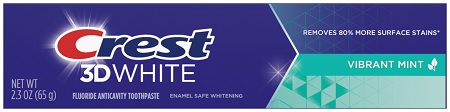 CREST 3D WHITE VIBRANT MINT -2.3OZ**AVAILABLE BY SPECIAL ORDER ONLY, ALLOW 14 DAYS LEADTIME