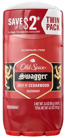 OLD SPICE SWAGGER ALUMINUM FREE 3OZ TWIN PACK**AVAILABLE BY SPECIAL ORDER AND EMAIL ONLY, ALLOW 21 DAYS LEADTIME
