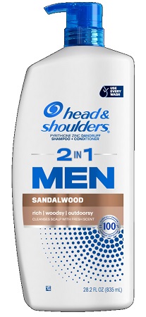 HEAD & SHOULDERS MENS 2-IN-1 SANDALWOOD -28.2OZ**AVAILABLE BY SPECIAL ORDER AND EMAIL ONLY, ALLOW 14 DAYS LEADTIME