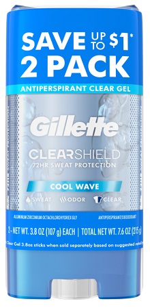 GILLETTE ANTIPERSPIRANT TWIN PACK**AVAILABLE BY SPECIAL ORDER & EMAIL ONLY, ALLOW 21 DAYS LEADTIME