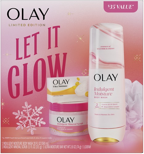 OLAY LET IT GLOW GIFT PACK**AVAILABLE BY SPECIAL ORDER & EMAIL ONLY, ALLOW 14 DAYS LEADTIME