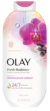 OLAY FRESH RADIANCE BODY WASH ORCHID AND BLACK CURRANT  22OZ**AVAILABLE BY SPECIAL ORDER & EMAIL ONLY, ALLOW 21 DAYS LEADTIME