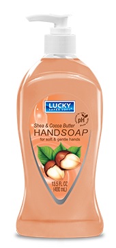 LUCKY LIQUID SOAP 13.5OZSHEA & COCOA BUTTER
