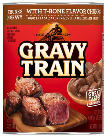 GRAVY TRAIN CAN CHUNKS T-BONE & GRAVY