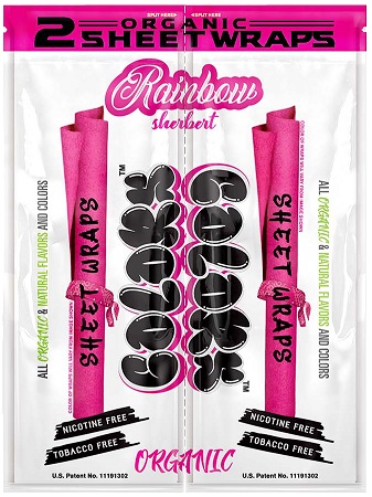COLORS SHEET WRAPS RAINBOW SHERBERT**$1.00 PER BOX NET PRICING PROMO**