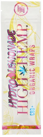 HIGH HEMP HYDRO LEMONADE ORGANIC WRAPS**CONTAINS (NO TOBACCO) OR NICOTINE**