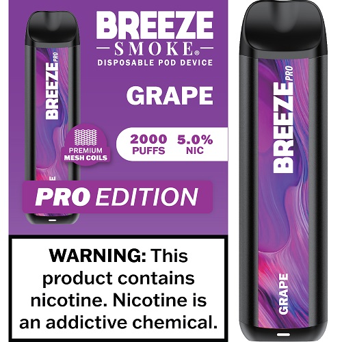 BREEZE PRO 2000 - GRAPE   (MSRP:$17.99)**2 - 4 BOX LIMIT PER SKU (LIMIT BASED ON AVAILABILITY)**