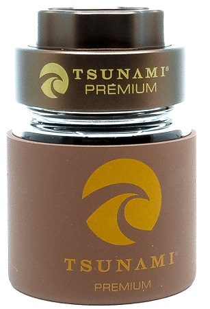 TSUNAMI DRY HERB GRINDER+ JAR (48MM) BROWN*FOR TOBACCO USE ONLY* **NO RETURNS**