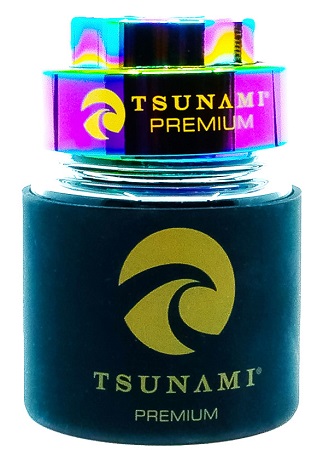 TSUNAMI DRY HERB GRINDER+ JAR (48MM) RAINBOW*FOR TOBACCO USE ONLY* **NO RETURNS**