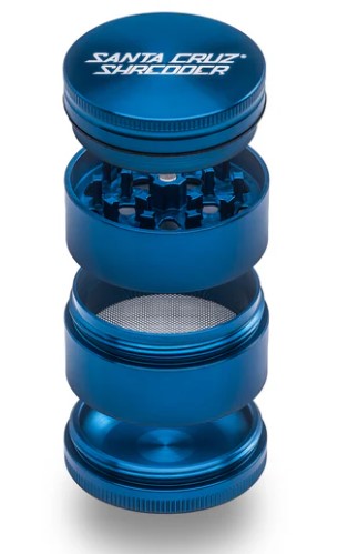 SANTA CRUZ ALUMINUM GRINDER 4PC MEDIUM - BLUE