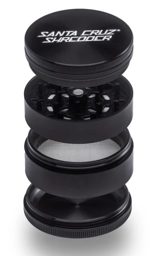 SANTA CRUZ ALUMINUM GRINDER 4PC LARGE - BLACK