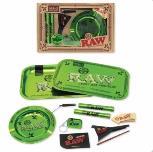 RAW TRAY - 20TH ANNIVERSARY EMERALD SET(INCLUDES: TRAY + COVER + ASHTRAY + TUBES + KEYCHAIN + CONE LOADER + MUCH MORE)