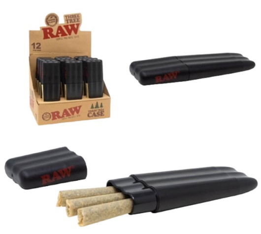 RAW THREE TREE PREROLL CASE